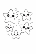 starfish colouring page printable  cute ocean animal for toddlers