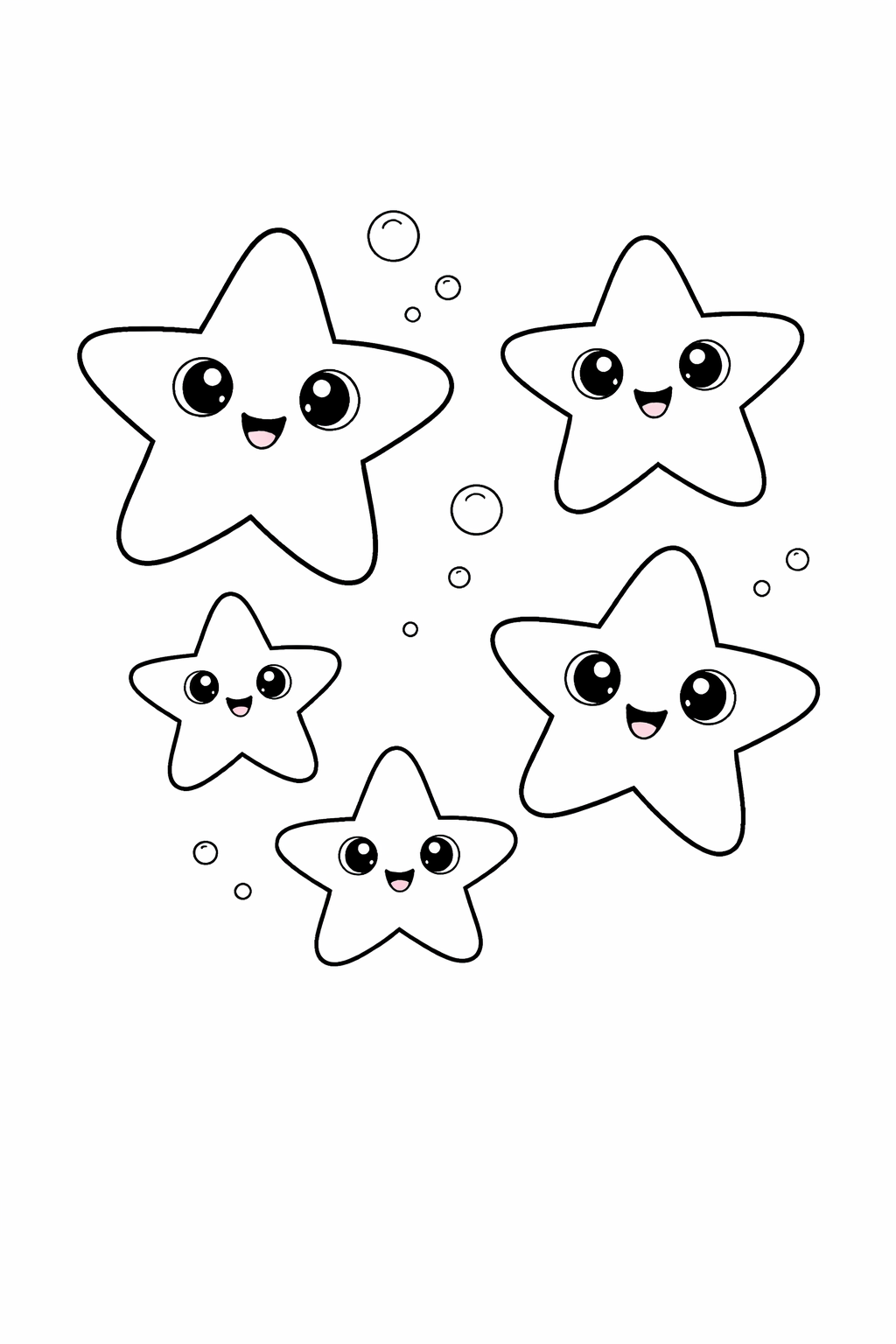 starfish colouring page printable  cute ocean animal for toddlers